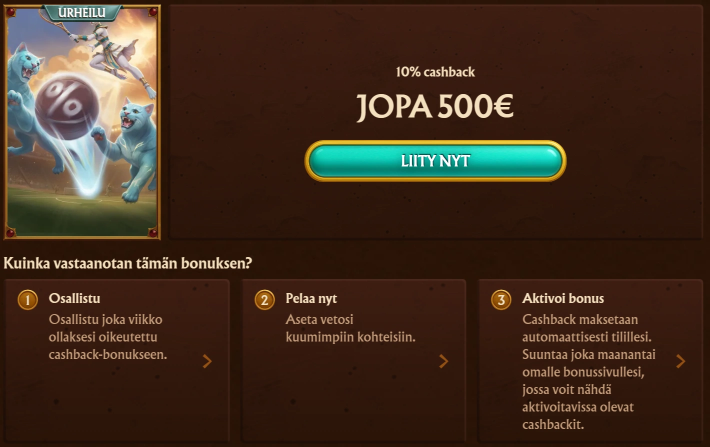 AmunRa Käteispalautus