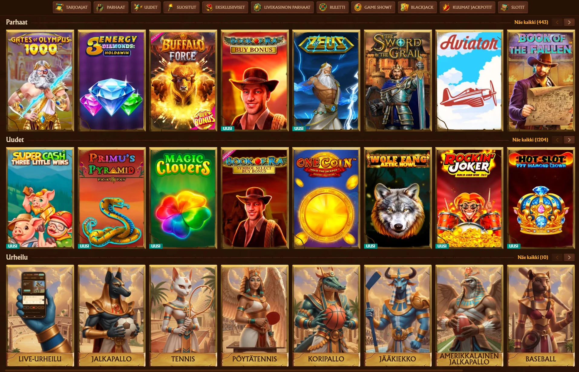 AmunRa : Lait ja pelit – Totuus kasinon taustoista