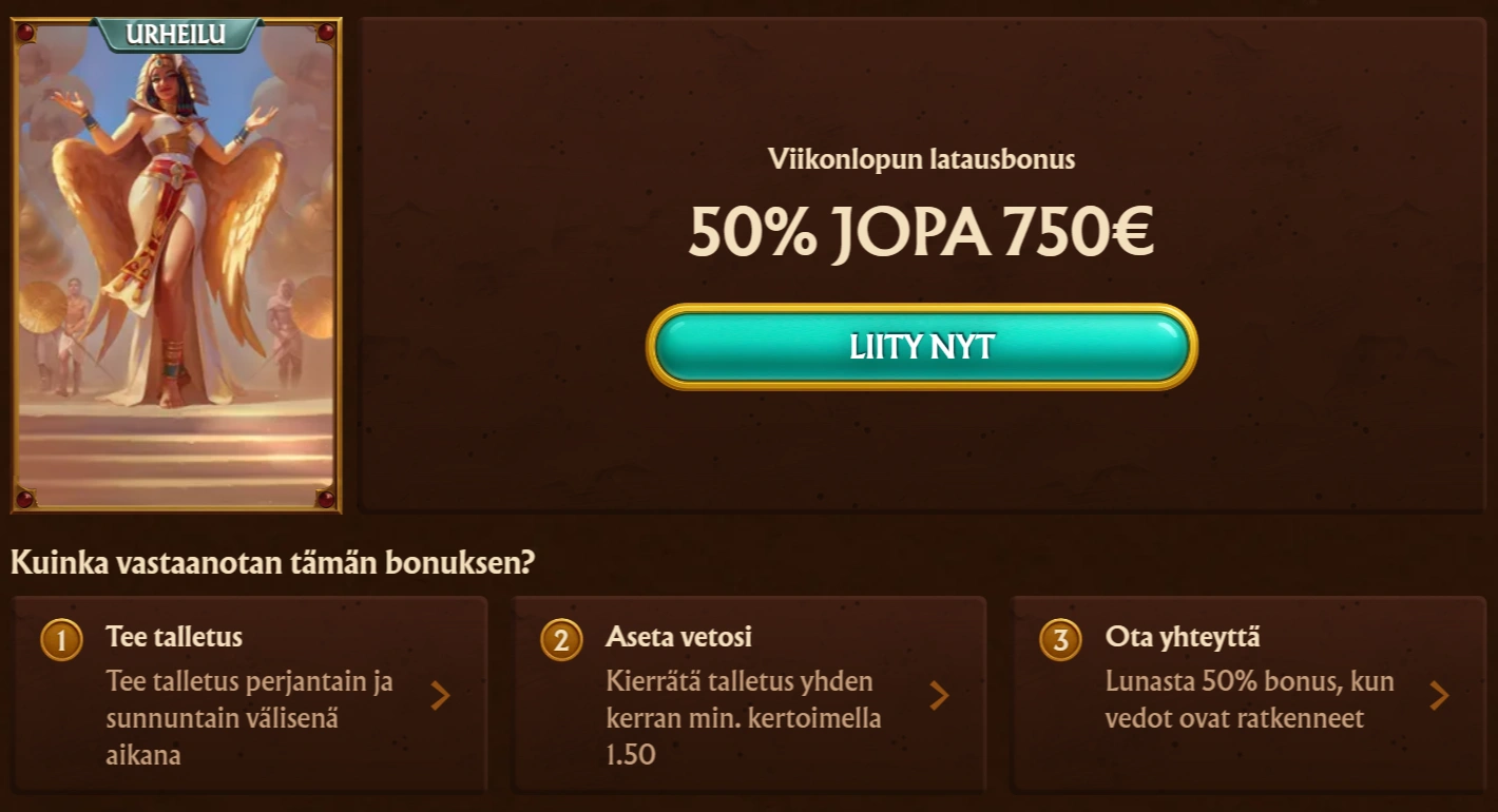 AmunRa Viikonlopun latausbonus